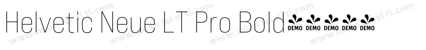 Helvetic Neue LT Pro Bold字体转换